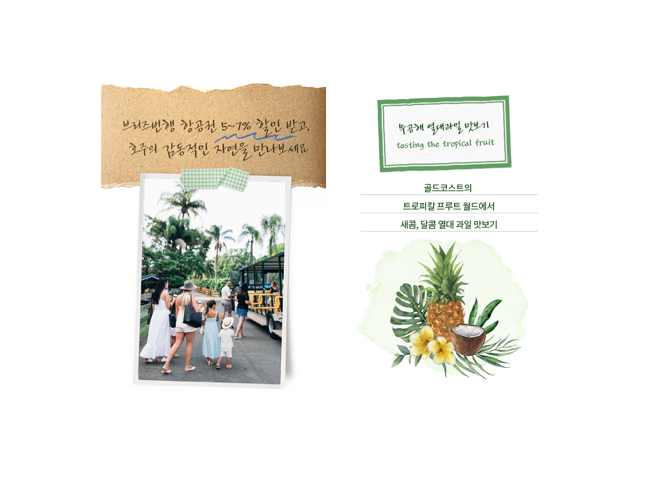 무공해 열대과일 맛보기 teasing the tropical fruit, 골드코스트의 트로피칼 프루트 월드에서 새콤, 달콤 열대 과일 맛보기