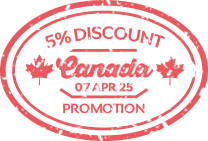 5% DISCOUNT Canada 07 APR 25 PROMOTION