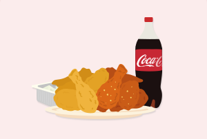 BBQ황올반+BBQ양념반+코카콜라 1.25L 100명 (1인당 1개)