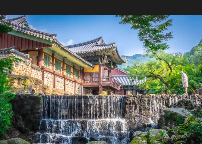 Summer landscape of Songgwangsa Temple